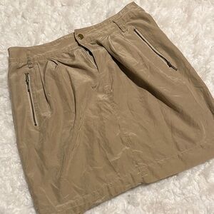 Banana Republic Silk Skirt With Zipper Pockets